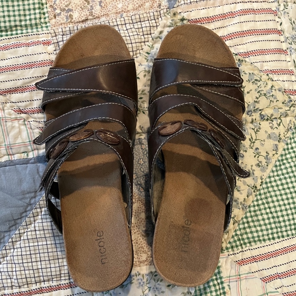 Nicole Dark Brown Women's Sandals